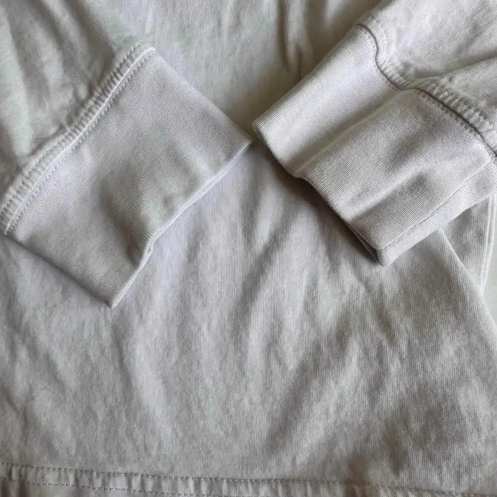 Ralph Lauren White Long Sleeve V-Neck T-Shirt - Medium